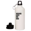 20 oz Aluminum Water Bottle with Carabiner Thumbnail