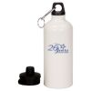 20 oz Aluminum Water Bottle with Carabiner Thumbnail
