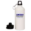 20 oz Aluminum Water Bottle with Carabiner Thumbnail