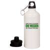 20 oz Aluminum Water Bottle with Carabiner Thumbnail
