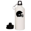 20 oz Aluminum Water Bottle with Carabiner Thumbnail