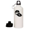 20 oz Aluminum Water Bottle with Carabiner Thumbnail