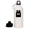 20 oz Aluminum Water Bottle with Carabiner Thumbnail