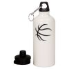 20 oz Aluminum Water Bottle with Carabiner Thumbnail