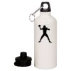 20 oz Aluminum Water Bottle with Carabiner Thumbnail