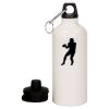 20 oz Aluminum Water Bottle with Carabiner Thumbnail