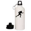 20 oz Aluminum Water Bottle with Carabiner Thumbnail
