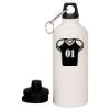 20 oz Aluminum Water Bottle with Carabiner Thumbnail