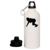 20 oz Aluminum Water Bottle with Carabiner Thumbnail