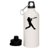 20 oz Aluminum Water Bottle with Carabiner Thumbnail