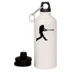 20 oz Aluminum Water Bottle with Carabiner Thumbnail