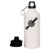 20 oz Aluminum Water Bottle with Carabiner Thumbnail