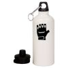 20 oz Aluminum Water Bottle with Carabiner Thumbnail