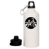 20 oz Aluminum Water Bottle with Carabiner Thumbnail