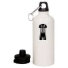 20 oz Aluminum Water Bottle with Carabiner Thumbnail