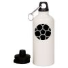 20 oz Aluminum Water Bottle with Carabiner Thumbnail