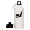 20 oz Aluminum Water Bottle with Carabiner Thumbnail