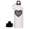 20 oz Aluminum Water Bottle with Carabiner Thumbnail