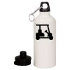 20 oz Aluminum Water Bottle with Carabiner Thumbnail