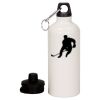 20 oz Aluminum Water Bottle with Carabiner Thumbnail