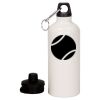 20 oz Aluminum Water Bottle with Carabiner Thumbnail