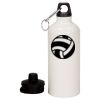 20 oz Aluminum Water Bottle with Carabiner Thumbnail