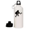 20 oz Aluminum Water Bottle with Carabiner Thumbnail