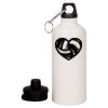 20 oz Aluminum Water Bottle with Carabiner Thumbnail