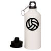 20 oz Aluminum Water Bottle with Carabiner Thumbnail