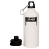 20 oz Aluminum Water Bottle with Carabiner Thumbnail