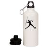 20 oz Aluminum Water Bottle with Carabiner Thumbnail