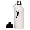 20 oz Aluminum Water Bottle with Carabiner Thumbnail