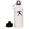20 oz Aluminum Water Bottle with Carabiner Thumbnail