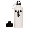 20 oz Aluminum Water Bottle with Carabiner Thumbnail