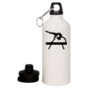 20 oz Aluminum Water Bottle with Carabiner Thumbnail