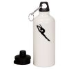 20 oz Aluminum Water Bottle with Carabiner Thumbnail