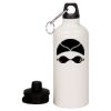 20 oz Aluminum Water Bottle with Carabiner Thumbnail