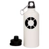 20 oz Aluminum Water Bottle with Carabiner Thumbnail