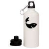 20 oz Aluminum Water Bottle with Carabiner Thumbnail