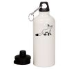 20 oz Aluminum Water Bottle with Carabiner Thumbnail