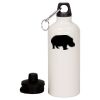 20 oz Aluminum Water Bottle with Carabiner Thumbnail