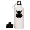20 oz Aluminum Water Bottle with Carabiner Thumbnail