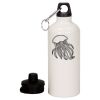 20 oz Aluminum Water Bottle with Carabiner Thumbnail