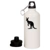 20 oz Aluminum Water Bottle with Carabiner Thumbnail