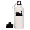 20 oz Aluminum Water Bottle with Carabiner Thumbnail