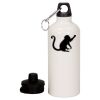 20 oz Aluminum Water Bottle with Carabiner Thumbnail