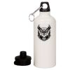 20 oz Aluminum Water Bottle with Carabiner Thumbnail