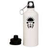 20 oz Aluminum Water Bottle with Carabiner Thumbnail