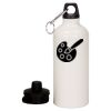 20 oz Aluminum Water Bottle with Carabiner Thumbnail