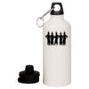 20 oz Aluminum Water Bottle with Carabiner Thumbnail